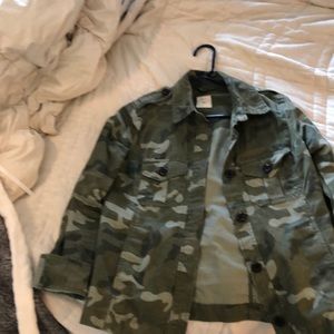 Camo utility jacket, size XS